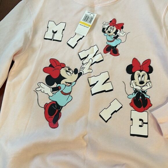 Pale Pink Disney Minnie Mouse Sweatshirt - Picture 3 of 5